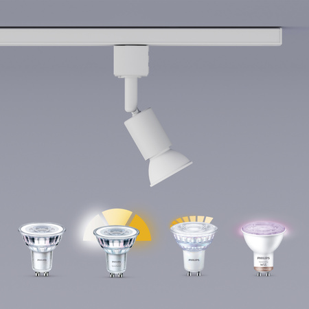 Sada závěsných světel pro autobusy 1m + 3x LED GU10 jednofázová bílá EasyLink Tobia Philips