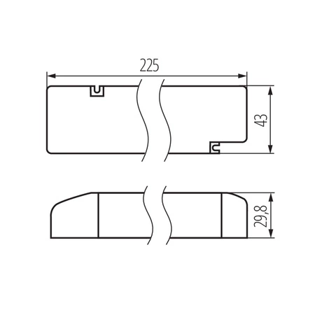 Elektronický zdroj konstantního napětí pro LED osvětlení 60W 24V KANLUX