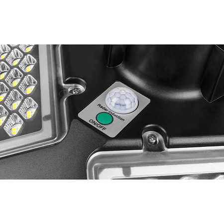 Pouliční lampa LED solární lucerna 200W IP65 mikrovlnný pohybový senzor + dálkové ovládání