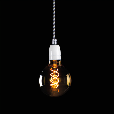 LED žárovka E27 Edison G95 4W 250lm 1800K Warm Amber XLED Filament Kanlux