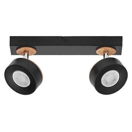 LED stropní nástěnné svítidlo Nástěnné povrchové svítidlo 9,6W 615lm CCT Dekorativní černý bod Pluto Ledvance