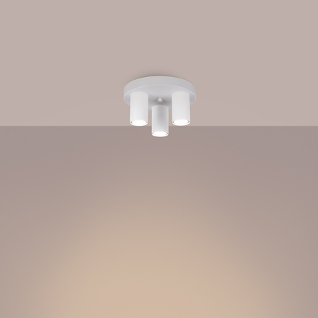 Bodové stropní svítidlo Tuba 3x GU10 White Lagos Ocean Green SL.1464 Sollux