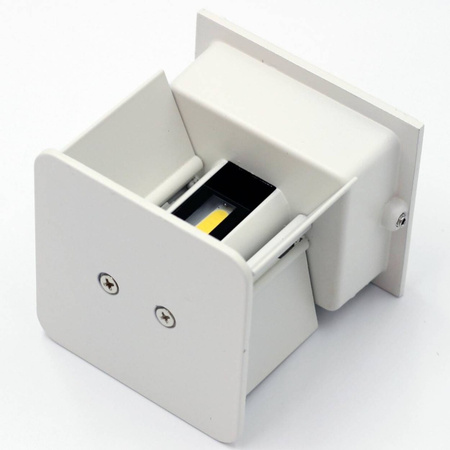 Zahradní nástěnná lampa 2x 3W, 4000K IP54 Bílý LEO LUMILED