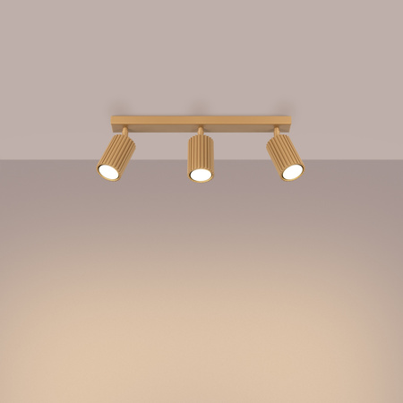 Bodové reflektorové stropní svítidlo Tuba 3x GU10 Gold Carbon Deep Space SL.1562 Sollux