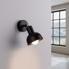 Nástěnné svítidlo ELBA E27 Reflector Movable Black Loft SOLLUX