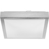 Stropní svítidlo LED Plafond 2x E27 s mikrovlnným senzorem SOLEN square silver