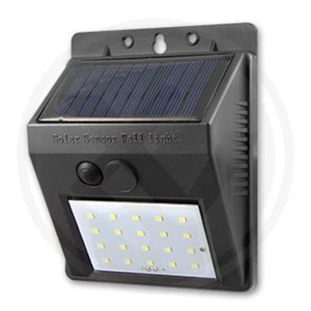 Solární LED reflektor 3W 5500-6000K studená bílá IP65 Black Twilight senzor