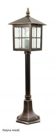 Venkovní zahradní lampa LANTERN E27 Wenecja K 5002/3/KW 76cm černá Su-Ma