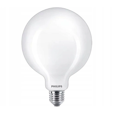 Globe E27 G120 LED žárovka 10.5W = 100W 1521lm 4000K Neutrální bila Filament Milky PHILIPS