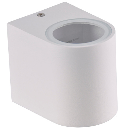 Venkovní zahradní nástěnné svítidlo s LED 1x GU10 BOSTON GOLDLUX (Polux) ALUMINIUM White oválné