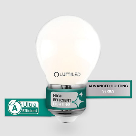 6x LED žárovka E27 Ball P45 2,2W 470lm = 40W 4000K Neutrana 360° Filament CLASS A LUMILED