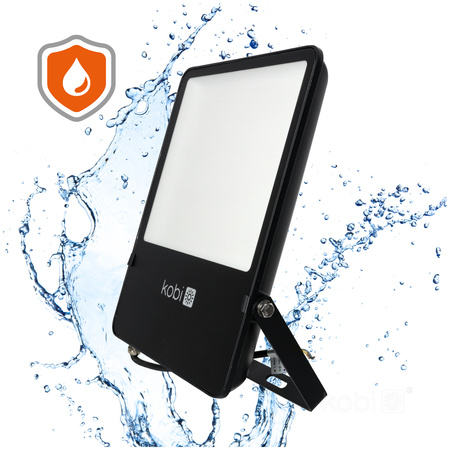 Venkovní LED reflektor Zahrada 150W 19500lm 4000K Neutrální 120° IP65 IK06 Černá Seul Kobi