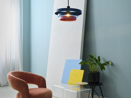 Dekorativní stropní závěsné svítidlo E27 s převisem Modrá růžová Dekor Ledvance