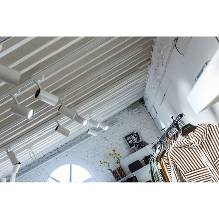 GU10 Matt White Track bodová lampa pro jednofázové tratě