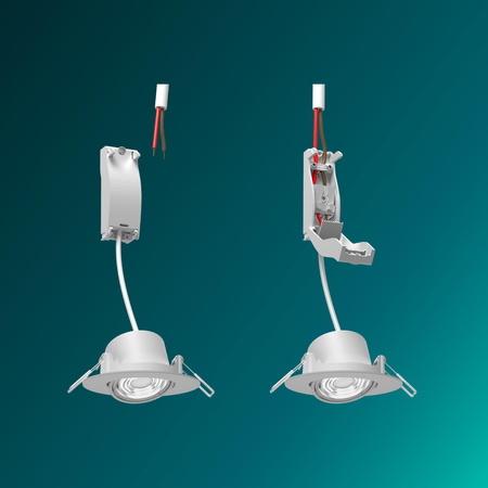 3x LED vestavné svítidlo 5W 500lm 2700K teplá pohyblivá kulatá bílá stmívatelná 3-STEP SceneSwitch Cilantro Philips