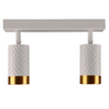 LED stropní/stěnové svítidlo 2 x GU10 ARRAS White GOLDLUX (Polux)