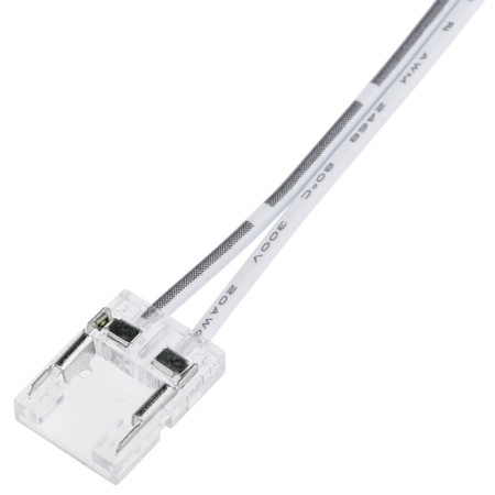 Konektor pro COB LED pásky 10 mm. 1-stranný. s kabelem 150 mm