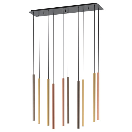 Závěsné stropní svítidlo 10x G9 zlaté Moderní LASER 490 10705 Nowodvorski