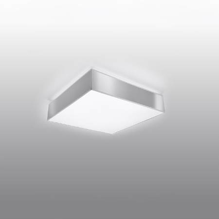 LED stropní svítidlo Plafond HORUS E27 Čtvercové svítidlo 25cm šedé SOLLUX