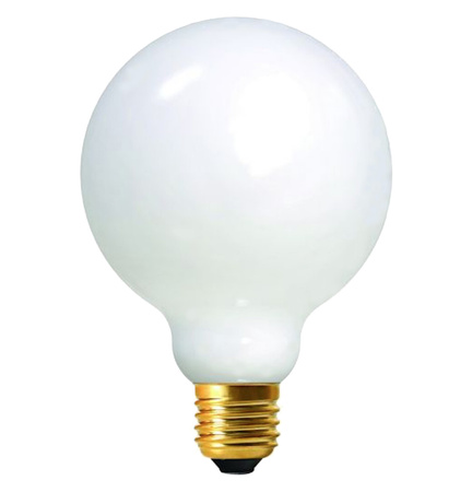 LED žárovka E27 G95 6W=60W 580lm 2700K Teplá bílá White 360° Milky Filament