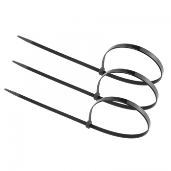 Kabelové stahovací pásky 7,6x500 mm černé UV TRACKS Zipové stahovací pásky OK-76500B .MORE 50 ks.