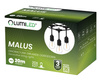 Venkovní řetěz 20m, 20x E27 Žárovky 2W 3000K MALUS LUMILED