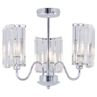 DELIA závěsná lampa 3xE27 Elegant Style Satin P316486 GOLDLUX (Polux) Kov + Sklo