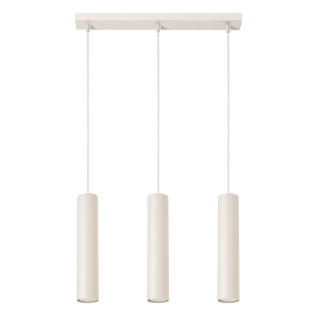 Stropní závěsné svítidlo Tuba Spot 3x GU10 Beige Lagos Ocean Green SL.1481 Sollux