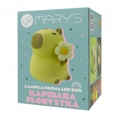 Dětské LED noční světlo 2,5W 3000K Warm + Multicolour RGB dobíjecí 1200mAh béžová KAPIBARA MARY'S