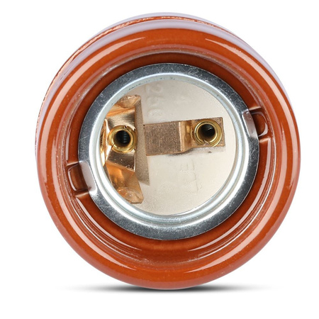 Závěsné svítidlo E27 Porcelánové stínidlo hnědé VT-799 V-TAC