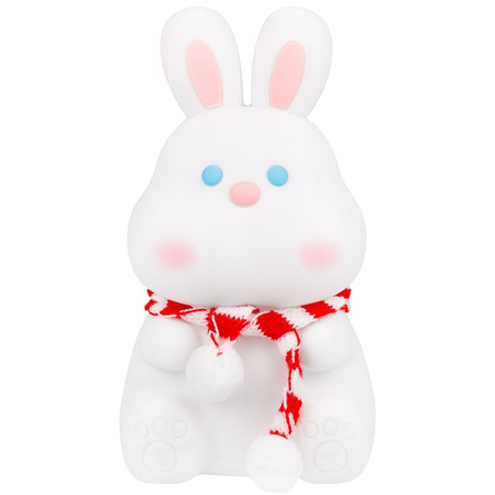 Dětská stolní lampa LED 1,5 W 28 lm 3000K teplá RGB 360° bílá Masterled Rabbit