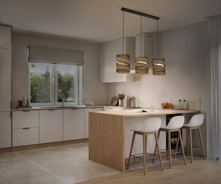 Dekor Stropní závěsné svítidlo E27 Hnědá kartonová dekorace Ledvance