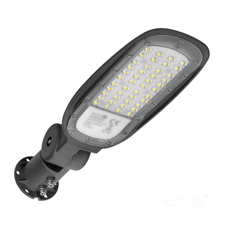 Pouliční svítidlo LED Industrial Road Luminaire 40W 5600lm 4000K neutrální bílá IP66 IK08 šedé Vespa Kobi