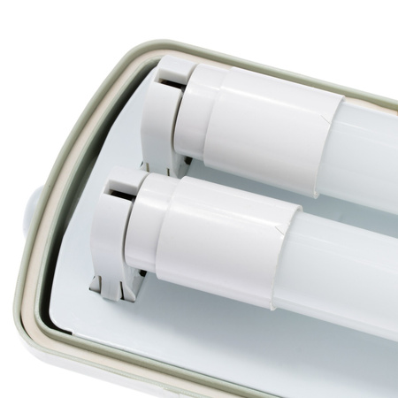 Hermetické Prachotěsné svítidlo 2x T8, G13 IP65 60cm + LED Trubice 9W 6500K LUMILED