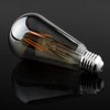 E27 ST64 LED žárovka 6W = 50W 650lm 2200K Teplá bílá 360° Vlákno kouřové