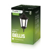Závěsná zahradní lampa E27, LED lucerna Černá BELLIS LUMILED