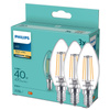 3x LED žárovka E14 Candle B35 4,3W = 40W 470lm 2700K Warm FILAMENT Philips
