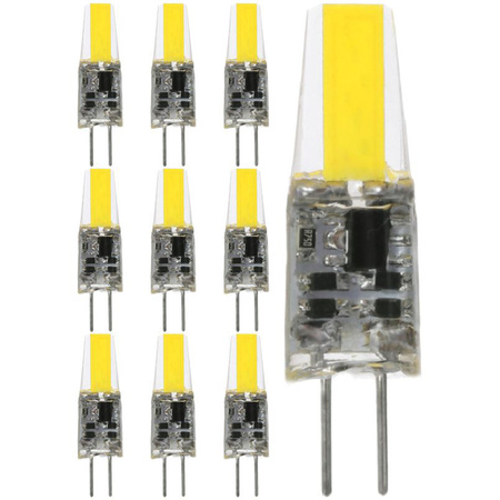 10x Žárovka LED G4, 3W = 30W 330lm 6500K 360° Studená bílá LUMILED