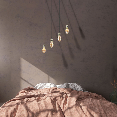 LED žárovka B75 E27 4W 200lm 1800K Warm 320° Amber Dekorativní DECOVINTAGE Sanico Goldlux