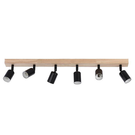 Spot Tuba Stropní svítidlo Reflektor Halogenové svítidlo 6x GU10 Pohyblivé Černohnědé Dabi Masterled