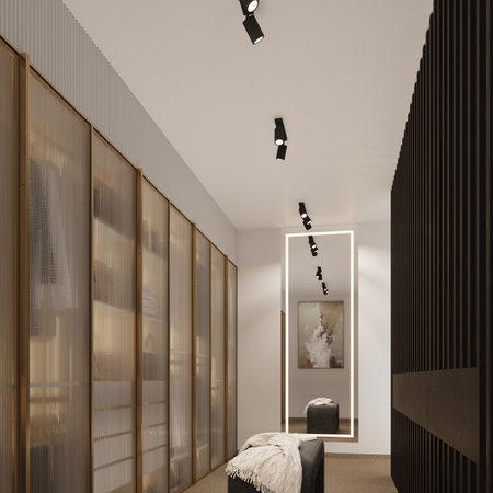 Stropní svítidlo Plafond Tuba Spot 3x GU10 Black Carbon Deep Space SL.1582 Sollux