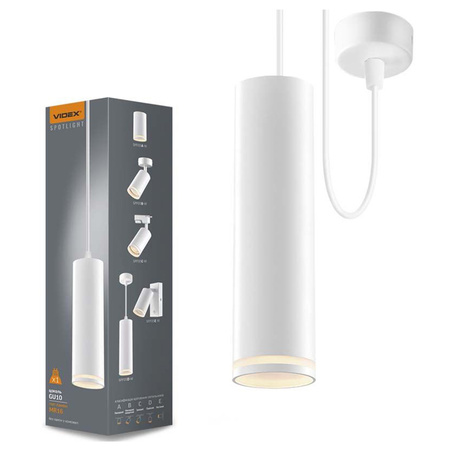 Stropní závěsné svítidlo SPOT 1x GU10 TATUM White Videx