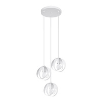 LED závěsné stropní svítidlo TULOS 3P 3xE27 White SOLLUX