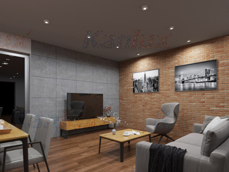 Kruhový podhledový nastavitelný kruh GU5.3 GU10 kulatý bílý mini kanlux