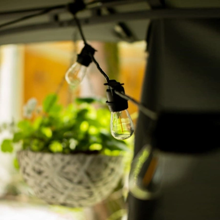 Venkovní řetěz 10m, 10x E27 Žárovky 2W 3000K NARCI LUMILED