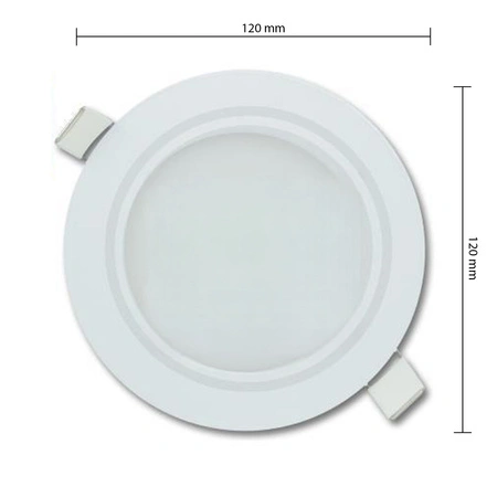 LED stropní vestavné svítidlo kulaté bílé 6W 480lm 2700K