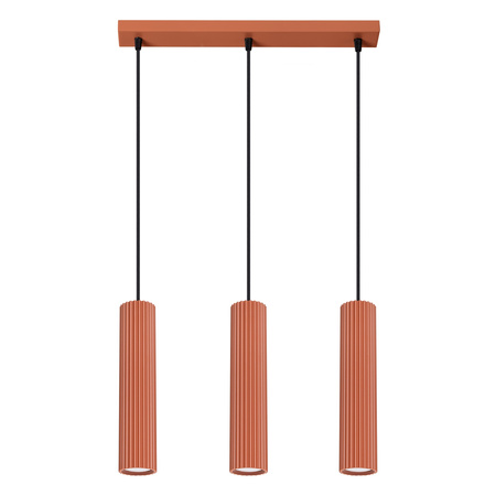 Stropní závěsné svítidlo Tuba Spot 3x GU10 Ochre Red Carbon Deep Space SL.1632 Sollux