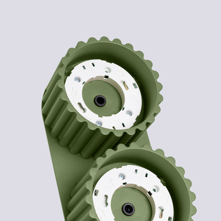 Svítidlo pro povrchovou montáž 2x GX53 Aluminium Green Olive Aura Deep Space SL.1798 Sollux