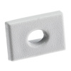 Záslepka pro Profil KM33, s Otvorem Stříbrná Plastová LUMILED