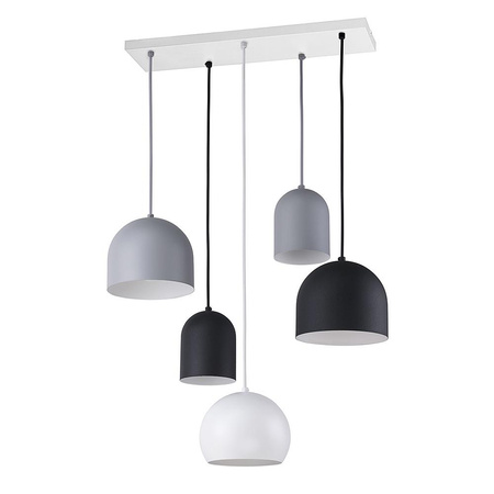 TEMPRE Závěsné stropní svítidlo Lustr černý/bílý/šedý Moderní 5xE27 2829 TK Lighting